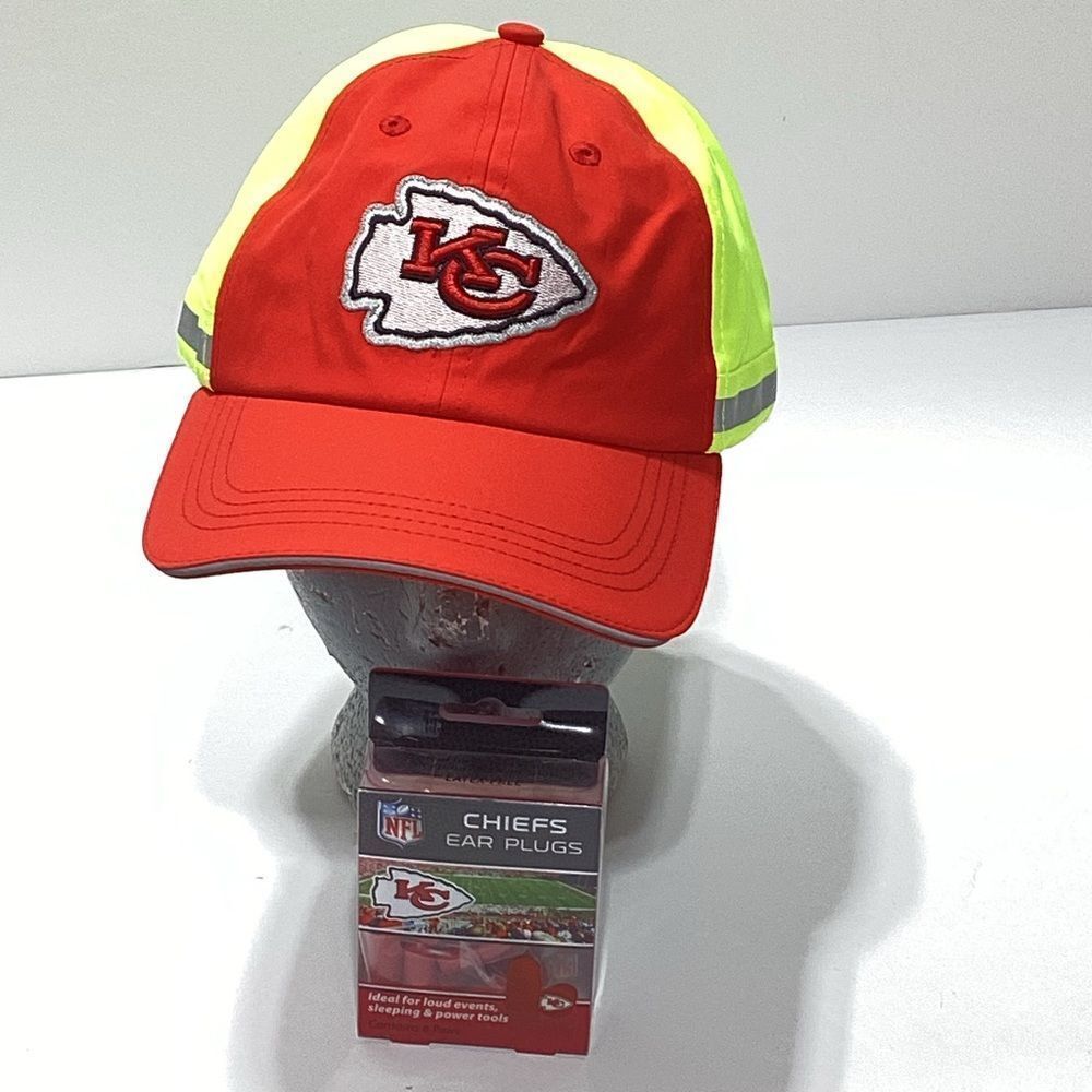 Kansas City Chiefs Snapback Hat And Earplugs NFL Buffalo Outdoors Brand